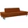 W.Schillig Couch Leder 3-Sitzer Braun