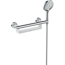 Hansgrohe Unica Haltegriff Comfort mit Ablage und Brausehalter weiß/chrom