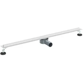 vidaXL 360° Duschablauf mit slim Modell Silber 100 cm Edelstahl 304,