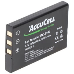 AccuCell Akku passend für Casio QV-R3, QV-R4, LI-20B