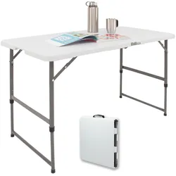 Flohmarkttisch höhenverstellbar 120x60 cm zusammenklappbar Campingtisch Party...