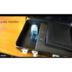 Jüscha ALUMAXX Attaché Laptopkoffer VENTURE Aluminium Aktenkoffer Pilotenkoffer Aluaktenkoffer schwarz matt 45164