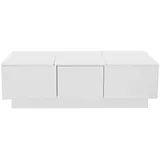 stilvora Couchtisch Weiß MDF 100 x 31 x 50 cm