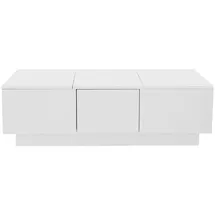 stilvora Couchtisch Weiß MDF 100 x 31 x 50 cm