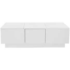 stilvora Couchtisch Weiß MDF 100 x 31 x 50 cm