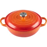 Le Creuset Signature Bräter 22 cm rund ofenrot