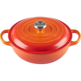 Le Creuset Signature Bräter 22 cm rund ofenrot