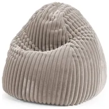 Sitting Point Sitzsack Beanbag Raya XL Stoff Grau Taupe