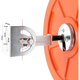 Wiltec Verkehrsspiegel 45 cm Konvex 130-160°