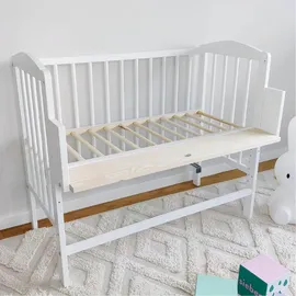 Kids Collective Babybett Beistellbett Weiß 90 x 40 cm