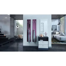 Vladon Garderobenpaneel 120 x 28 x 2 cm Brombeer