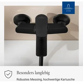Villeroy & Boch Oasis Badewannenarmatur Aufputz Matt Black