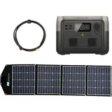 EcoFlow River 2 0% MwSt §12 III UstG Max 512Wh Portable Powerstation mit 180W So...