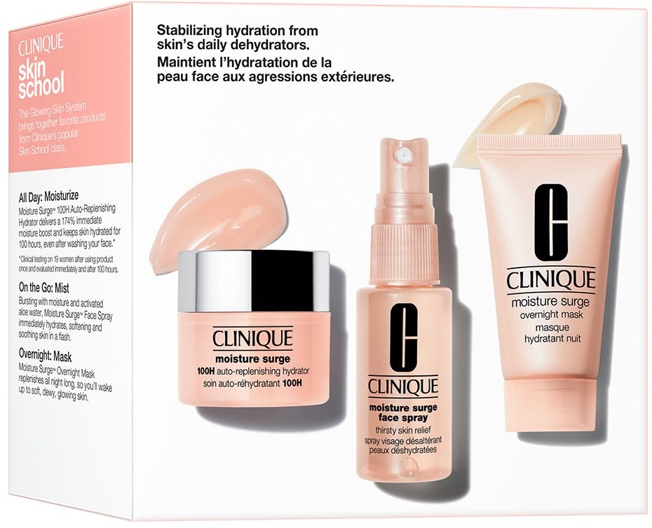 CLINIQUE skin school Moisture surge set 1 pc(s) emballage(s) combi