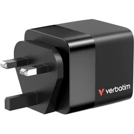 Verbatim Gan 65W 2xUSB-C PD,1xUSB-A, retrac. Cable 32217