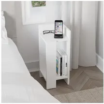 Decortie Nachtschrank Elos 27 x 60 x 25 cm Weiß
