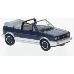 PCX87 0311 1:87 VW Golf I Cabriolet Bel-Air metallic dunkelblau, silber, 1991,