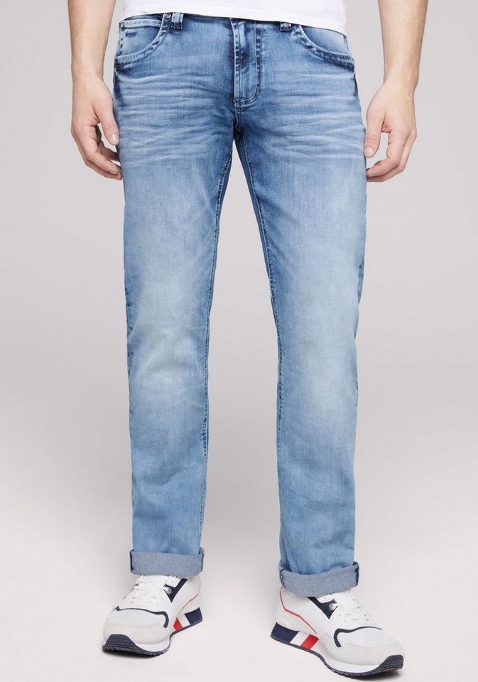 CAMP DAVID Straight-Jeans NI:CO:R611 mit markanten Steppnähten blau 36