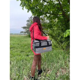 TRIZAND Isolierte Thermotasche Auslaufsicher Wasserfest Kühltasche für Lebensmittel Getränke Picknik Strand Lunch 23843, Größe:20 L