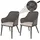 Proregal Gartenstuhl 59 x 63 x 84 cm anthrazit 2 St.