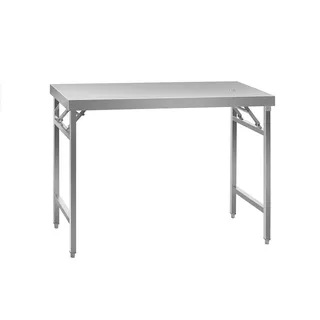 Royal Catering Klappbarer Arbeitstisch - Edelstahl - 120 x 60 cm