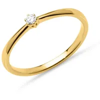 Unique Verlobungsring Verlobungsring Gold Diamant 0,05 ct. VR0130 goldfarben 56