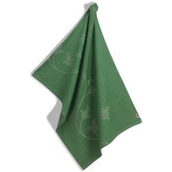 Geschirrtuch Cora 100%Baumwolle hellgrün/grün Blume 70,0x50,0cm
