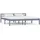 vidaXL Massivholzbett 180 x 200 cm Grau