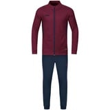 Jako Damen Trainingsanzug Polyester Challenge maroon/marine, 34