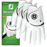 FootJoy WeatherSof 3-Pack, weiß/schwarz