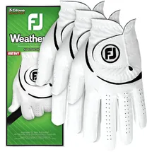 FootJoy WeatherSof 3-Pack, weiß/schwarz