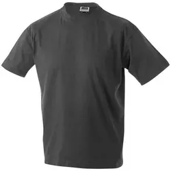 Komfort T-Shirt Rundhals JN002, graphit, Größe S - graphit - S