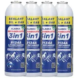 OEM Alaska Kältemittel 3in1 R134a mit PAG 100 Öl und Leckdichtmittel