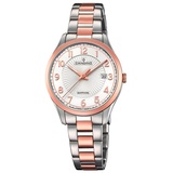 Candino Damen Uhr C4610/1 Bicolor Armbanduhr Swiss Made - Silber/Silber