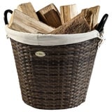 HABAU Feuerholzkorb, Braun | Beige, Rund, Durchmesser: 54 cm