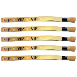 CombiCraft Einlassbänder aus Stoff (Textilbändchen) VIP in Gold - 100 Stück