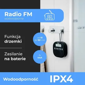 Adler AD 1912 FM-Radio schwarz