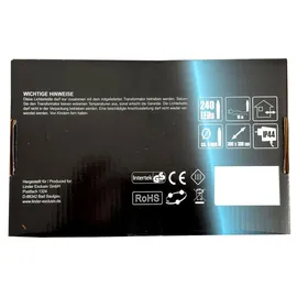 Mojawo Lichtervorhang LED 10 m Weiß Kabel Grün