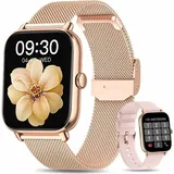 Smartwatch, Damen Herren Smartwatch, Fitness Tracker Uhr, Smartwatch (Fitnessuhr mit Telefonfunktion 2.0" HD Voll Touchscreen Zoll,