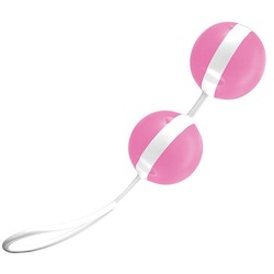 Liebeskugel-Duo 'Joyballs Bicolor Pink' | Vaginalmuskel Training starker Beckenboden Joydivision Beckenbodentrainer 1 St pink