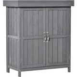 Outsunny Gartenschrank - grau