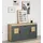 trendteam Tyler 160 x 42 cm Grau / Eiche