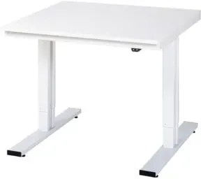 RAU Werktisch adlatus 300 elektrisch höhenverstellbar EGB-Arbeitsplatte mit Melaminharzbeschichtung (volumenleitfaehig) 1000 mm x 1000 mm