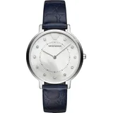 Emporio Armani 2 ZEIGER AR11095 Damenarmbanduhr Perlmutt Ziffernblatt