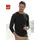 H.I.S. H.I.S Langarmshirts (2 Stück), aus Baumwolle, in schwarz | Gr.: 3XL,