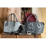 Gilde Filztasche Pferdekopf grau