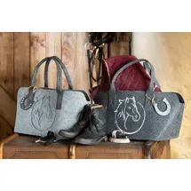 Gilde Filztasche Pferdekopf grau