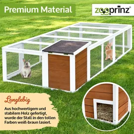 zooprinz Freigehege Comfort XL 218 x 46,5 x 100 cm Weiß