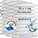 Bluecraft - 30x 1 kg Luft-Entfeuchter Granulat im Vliesbeutel Nachfüllpack Raumentfeuchter ohne Strom Feuchtigkeitskiller (30x 1kg)