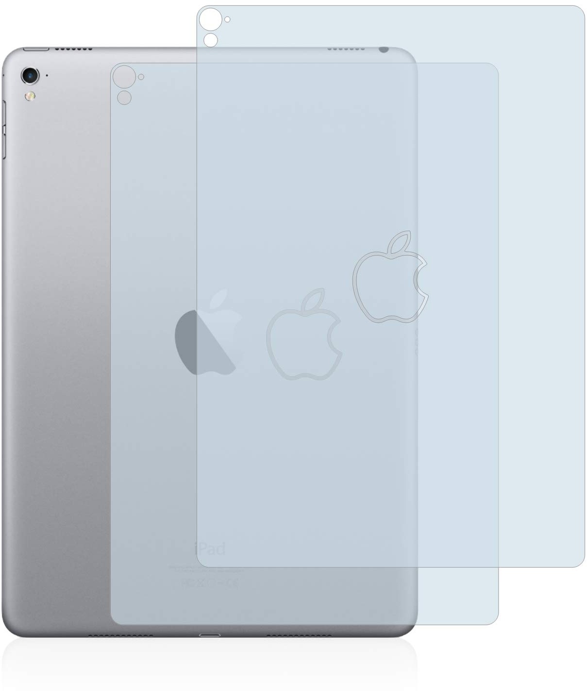 BROTECT (2 Stück Schutzfolie für Apple iPad Pro 9.7" 2016 (Rückseite) Displayschutz Folie Ultra-Klar